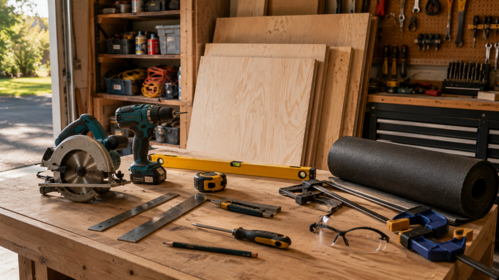 Basic tools for a DIY Olympic Lifting Platform 