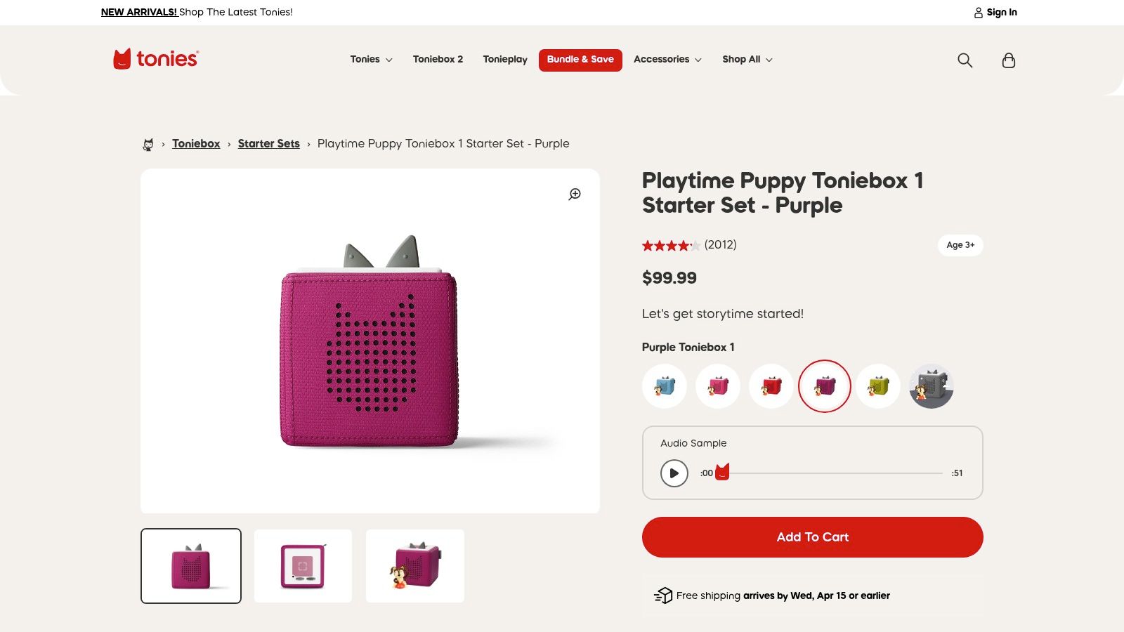 Toniebox Starter Set (Playtime Puppy)