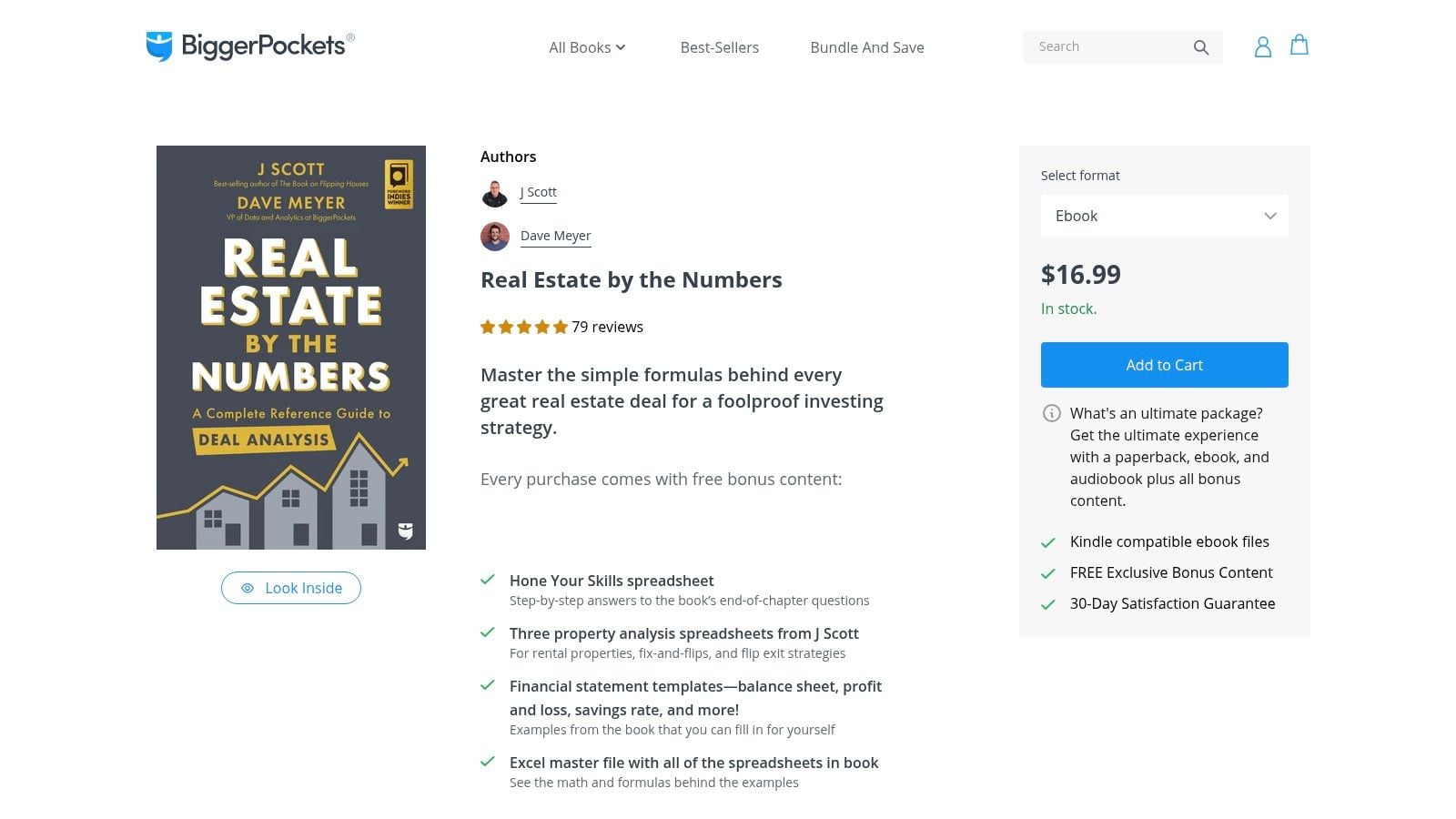 Real Estate by the Numbers (J Scott & Dave Meyer, BiggerPockets Publishing)