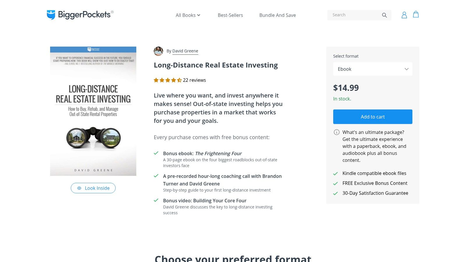 Long‑Distance Real Estate Investing (David Greene, BiggerPockets Publishing)